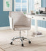 Cosgair Champagne Velvet & Chrome Office Chair image