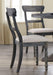 Acme Furniture Wallace Side Chair in Light Brown and Weathered Gray (Set of 2) 74642 image