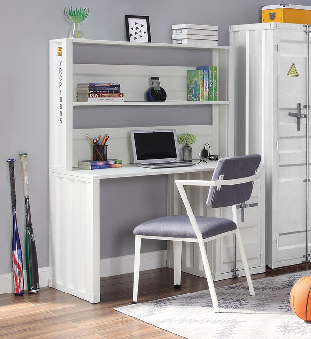 Cargo White Desk & Hutch image