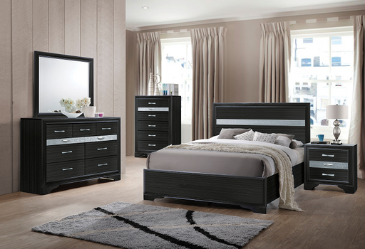 Naima Black Twin Bed image