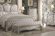 Versailles Ivory Fabric & Bone White Bench image