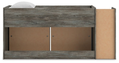 Frandern Loft Bed with Bookcase Storage