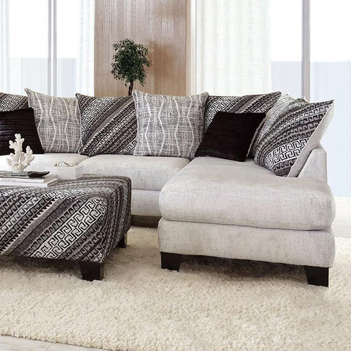 EIMEAR Sectional, Off-white/Black image