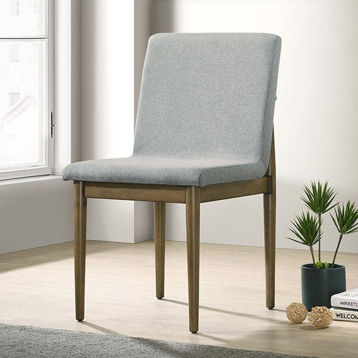ST GALLEN Side Chair (2/CTN), Natural Tone/Light Gray image