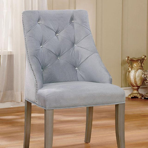 DIOCLES Silver/Light Gray Side Chair (2/CTN) image