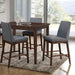 Marten Brown Cherry/Gray Counter Ht. Table image