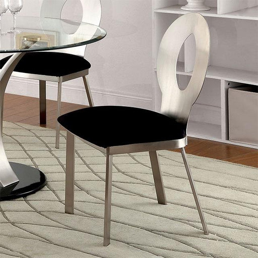 VALO Silver/Black Side Chair (2/CTN) image