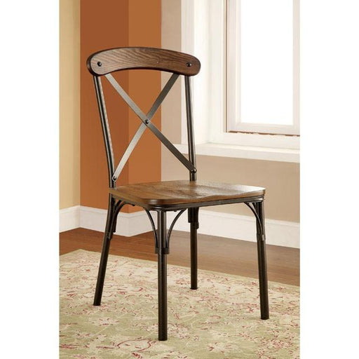 CROSBY Natural Elm/ Bronze Side Chair (2/CTN) image