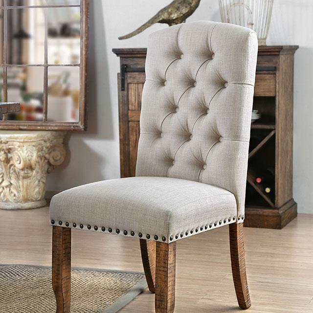 Gianna Rustic Pine/Ivory Side Chair (2/CTN) image