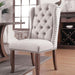 Gianna Rustic Pine/Ivory Wingback Chair (2/CTN) image