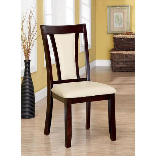 BRENT Dark Cherry/Ivory Side Chair (2/CTN) image