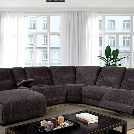 KARLEE II Gray Sectional w/ Console image