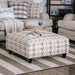 Christine Light Gray/Pattern Ottoman image