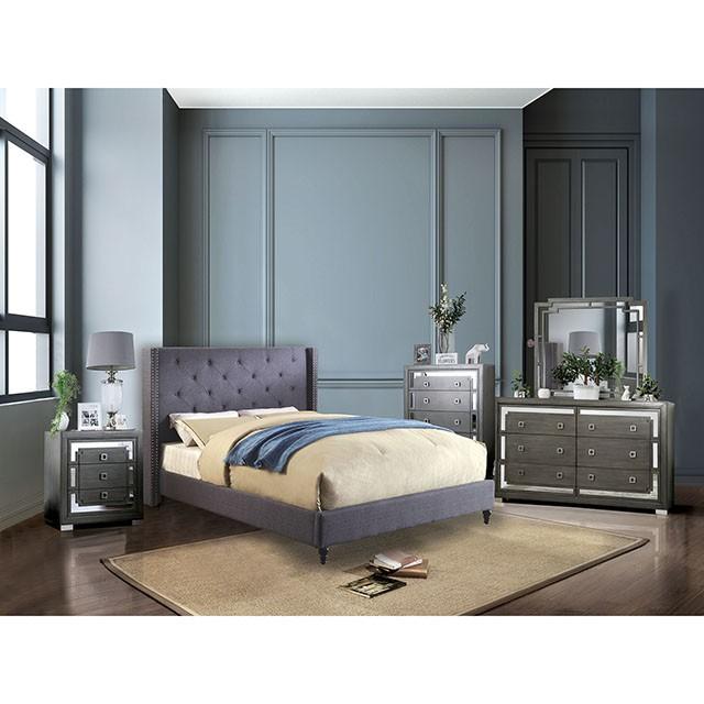 Anabelle Bed Blue & Gray