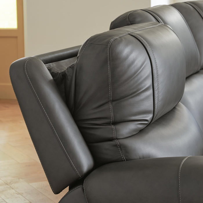 5Z - Pittson Power Reclining Sectional Loveseat