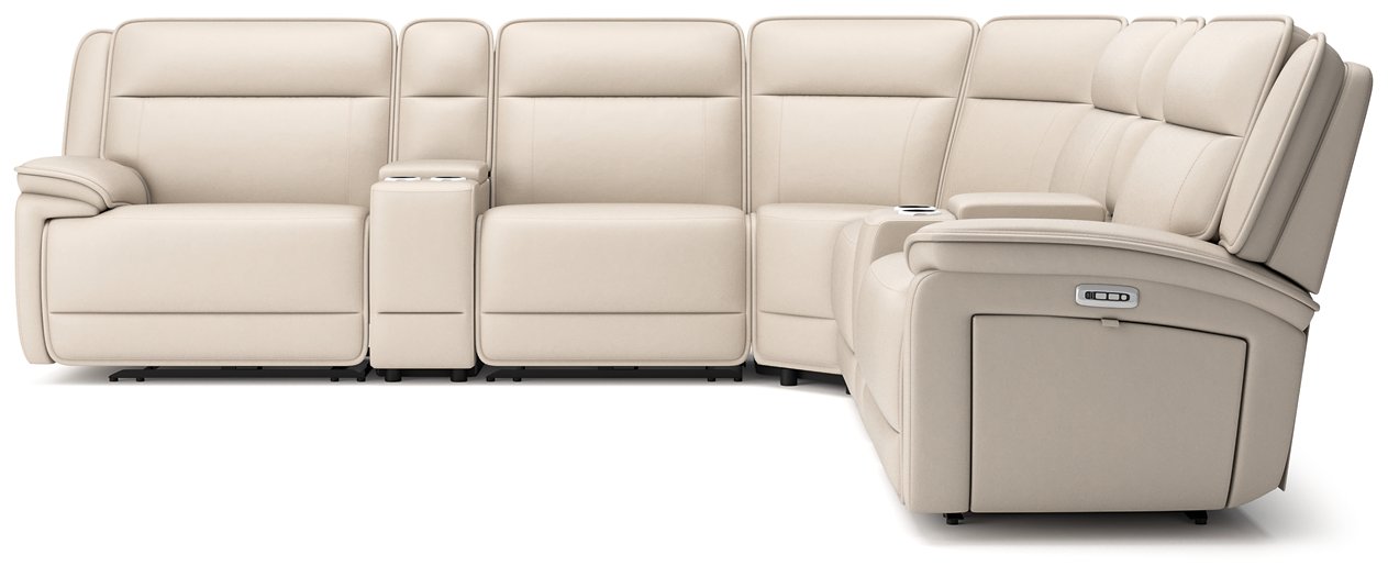 Double Deal Reclining Sectional with 2 Consoles