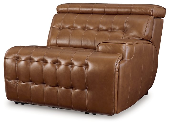 Temmpton Power Reclining Sectional Loveseat with Console
