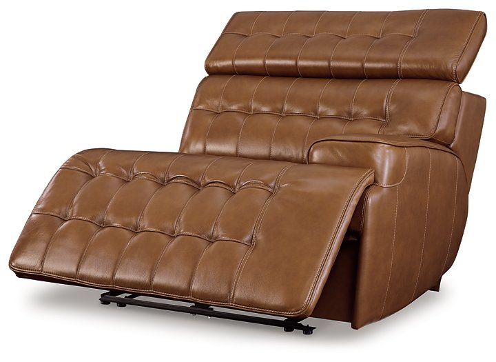 Temmpton Power Reclining Sectional Loveseat with Console