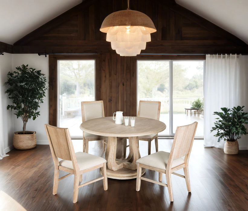 Orbetello 5 Pc Dining Table Set Natural