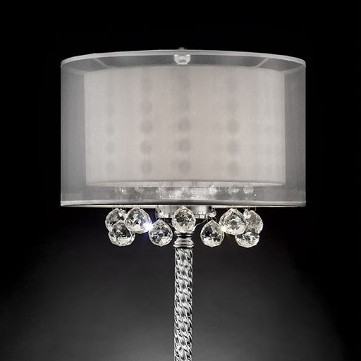 30"H Table Lamp, Hanging Crystal image