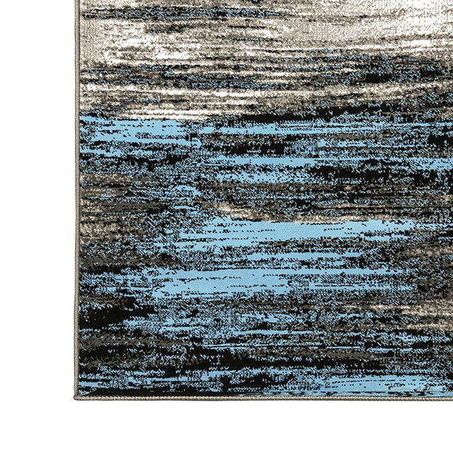 Sivas Area Rug Black and Blue