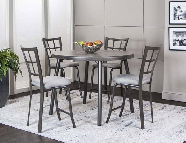 Cramco Timber PUB Dinette Vintage Grey Table and 4 Stools